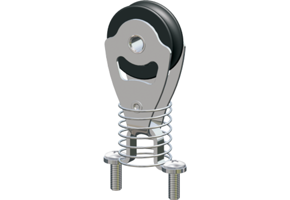 Antal RVS 316 mini block serie 34x6, kogelgelagerd, saddle block