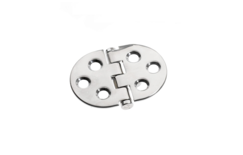 Roca vlakscharnier rond RVS 85 x 60 mm schroef 448009