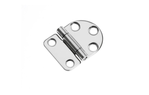 Roca vlakscharnier rond/recht RVS 67 x 40 mm 441670