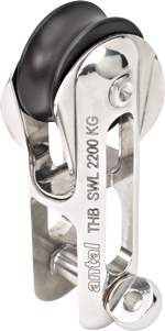 Antal RVS 'Nitronic 50' Twin Halyard block, lijn Ø10-12mm, SWL 2200kg