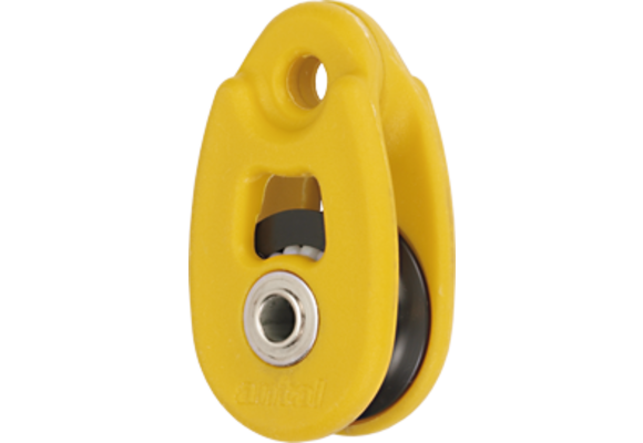Antal Kunststof mini snatchblok, geel