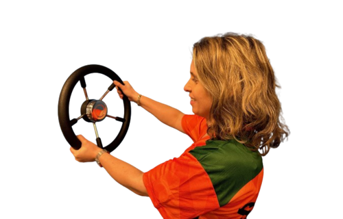 Stuurwiel zwart 35 cm