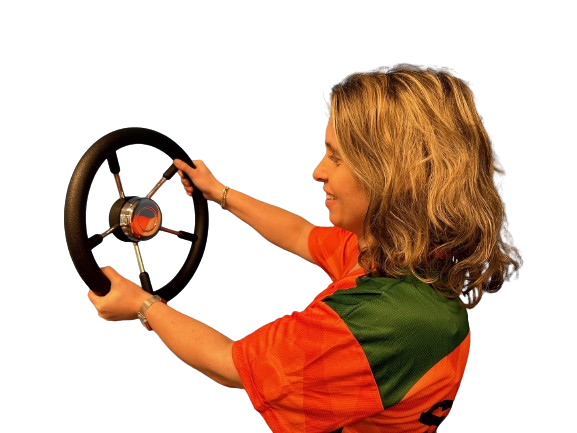 Stuurwiel zwart 35 cm