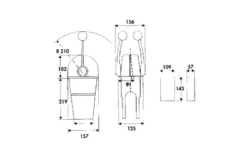 SeaStar MT3 Dual Action Top Mount Control Model MT3 Twin Lever