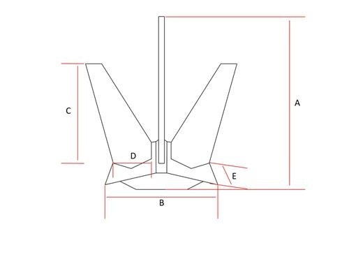 Hollex anker rvs316 gepolijst