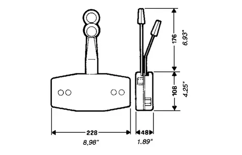 Ultraflex B49 gashendel | Zwart