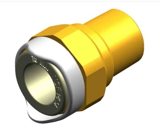 Whale Adapter 1/2" NPT male 15mm