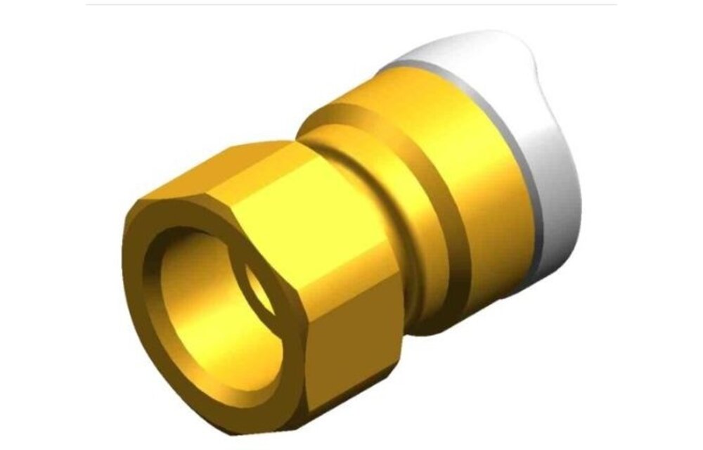 Whale adapter 1/2" BSP 15 mm female messing