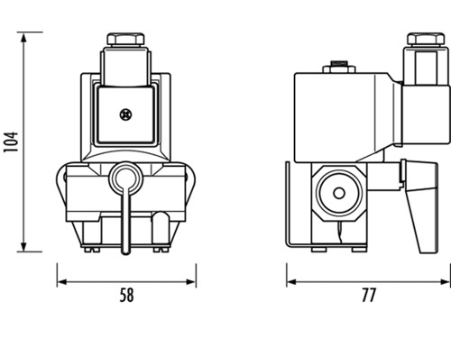 Quick Afstandsbedienbare afsluiter ½"
