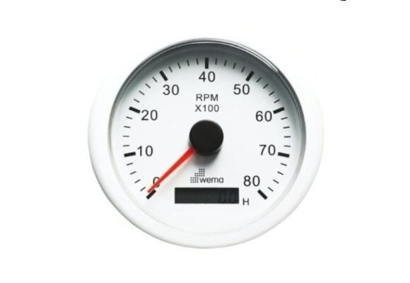 Toerenteller 8000 r/pm | Wit