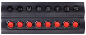 Allpa Schakelpaneel 12V schakelaars waterdicht