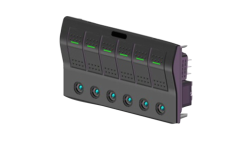 Allpa ABS schakelpaneel, 12V - spatwaterdicht