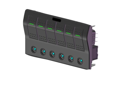 Allpa ABS schakelpaneel, 12V - spatwaterdicht