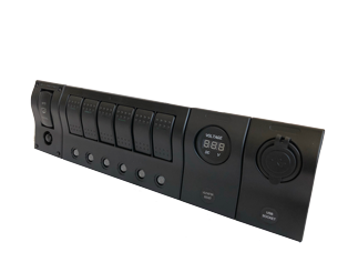 Allpa ABS schakelpaneel, 12V - spatwaterdicht