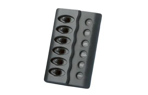 Allpa Kunststof schakelpaneel  12V met LED-indicators