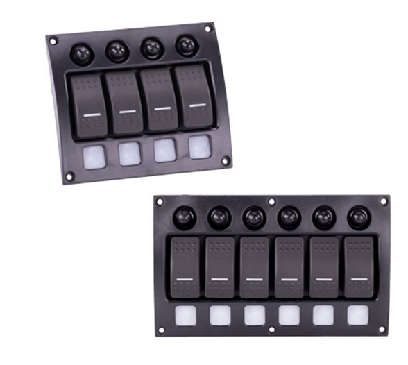 Sierra Schakelpaneel 12-24V incl. automatische zekeringen