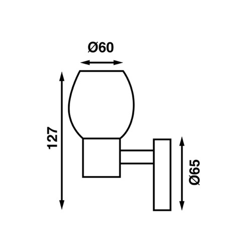 Båtsystem wandlamp LEIA LW2 USB