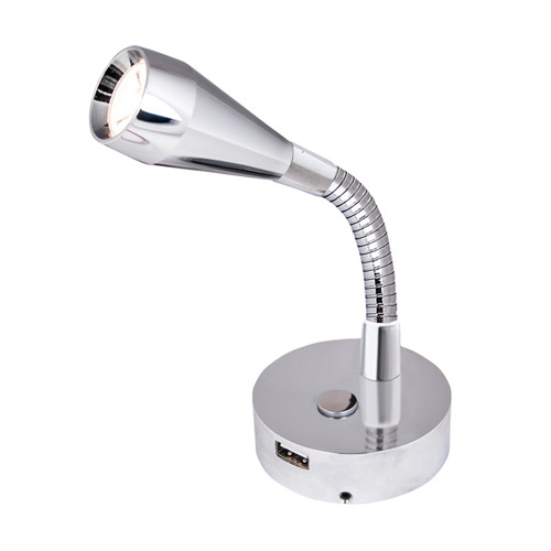 Båtsystem wandlamp LEIA SX1 USB Chroom