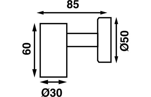 Båtsystem Leeslamp MiniTube D4 met USB zwart