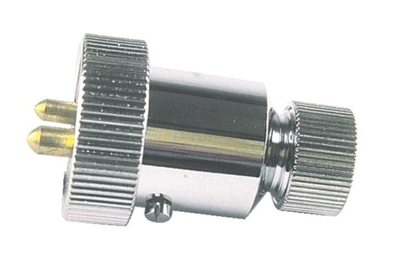 Losse stekker verchroomd 4 polig