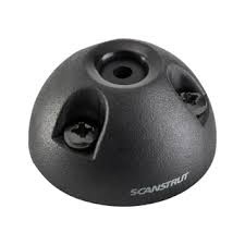 Scanstrut waterdichte dekdoorvoer verticaal - ZWART