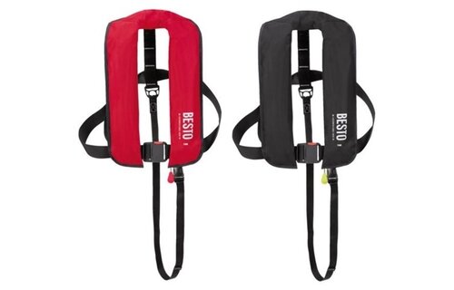 Besto Manual reddingvest 165N zonder Harnas Rood