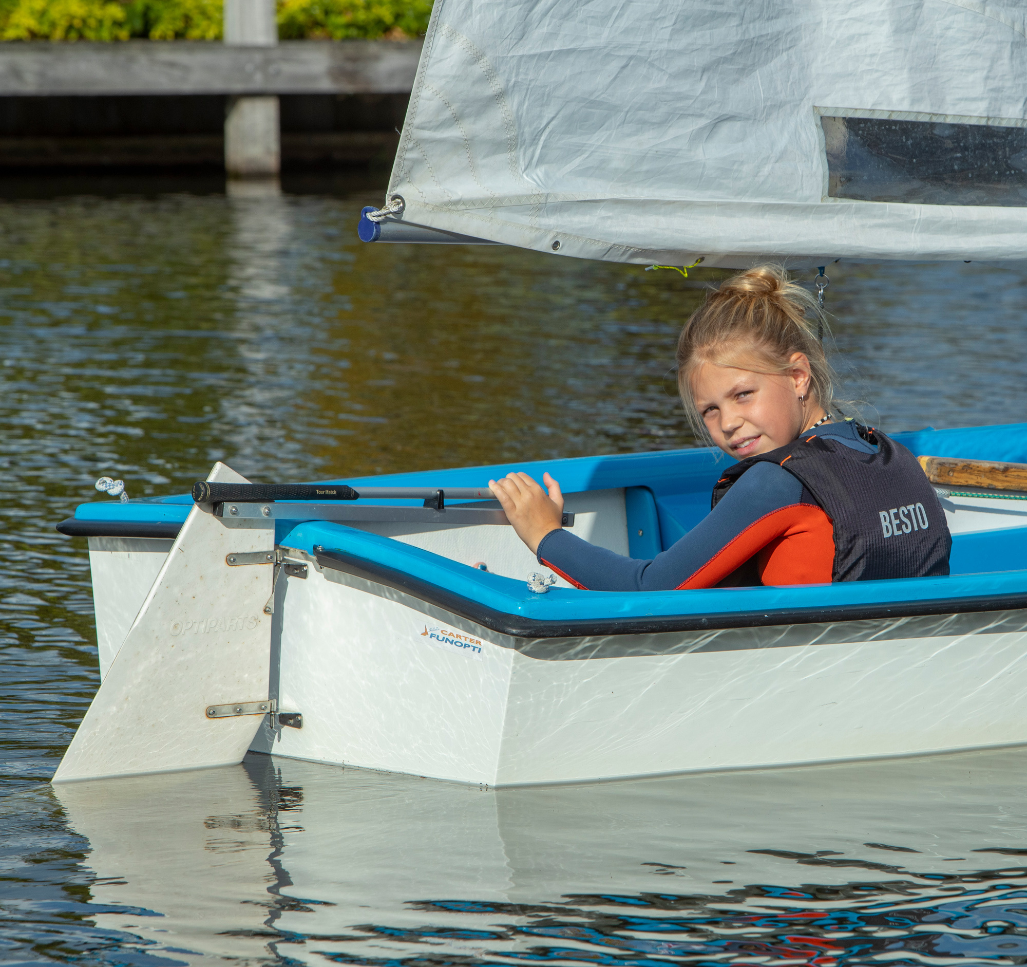 Besto Sailor Zwemvest 50N Zwart/Oranje