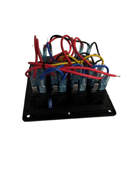 Schakelpaneel 12V/24V LED met 12V en dubbele USB aansluiting