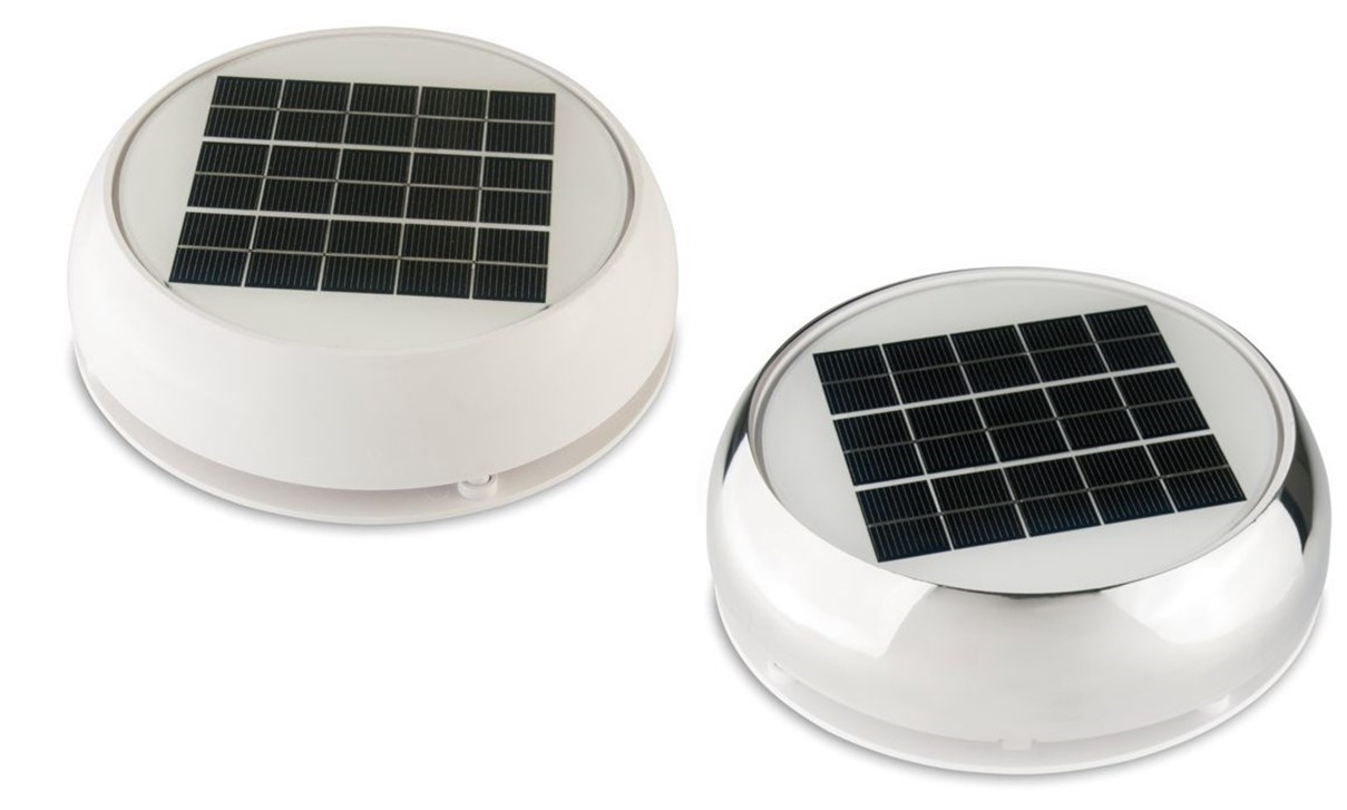 Solar dag & nacht ventilator voor de boot