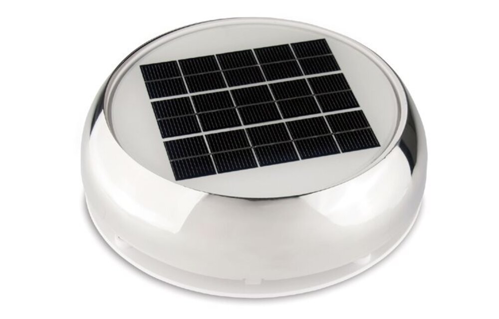 Solar dag & nacht ventilator voor de boot