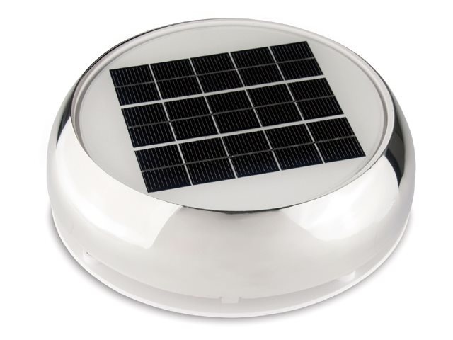 Solar dag & nacht ventilator voor de boot