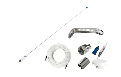 Glomex polyester marifoon antenne RA106SB  voor zeilboten