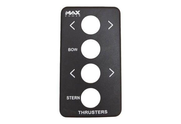 Max Power Beschermplaat zwart dubbel joystick paneel