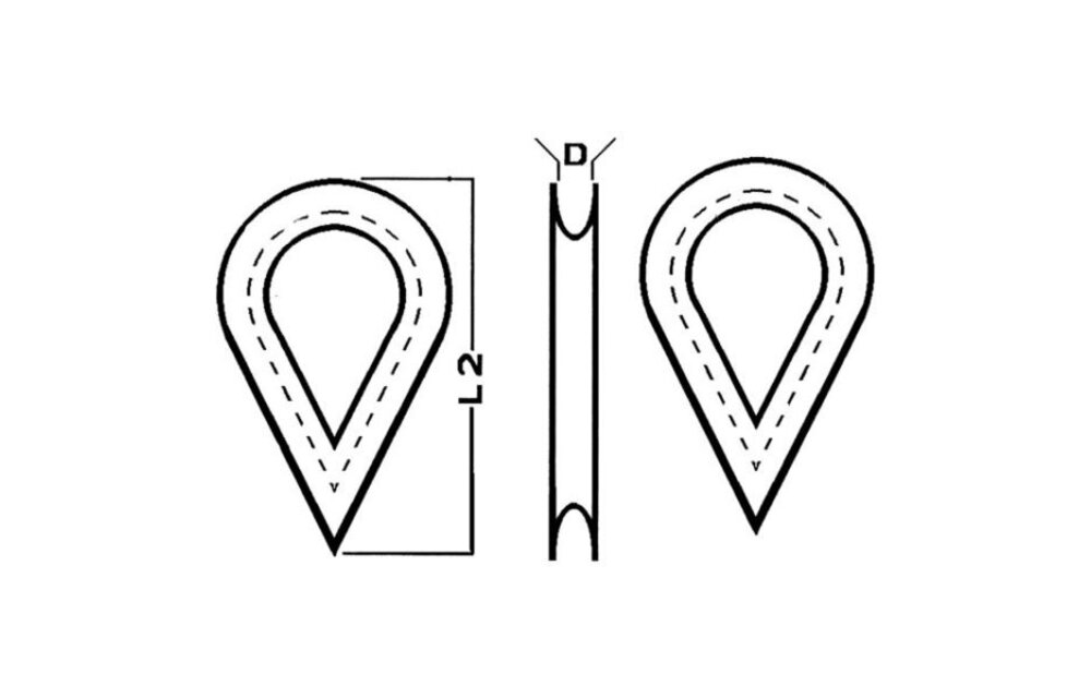 Trem Nylon puntkous (prijs per 25 st.)