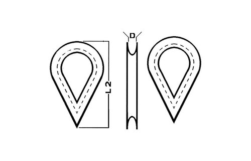 Trem Nylon puntkous (prijs per 25 st.)