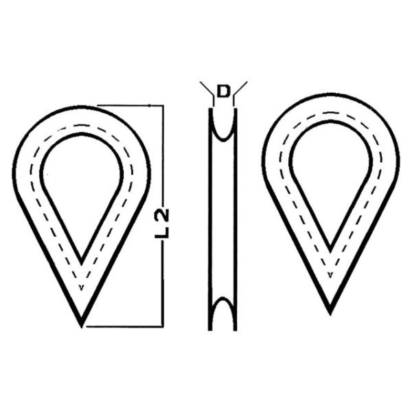 Trem Nylon puntkous (prijs per 25 st.)