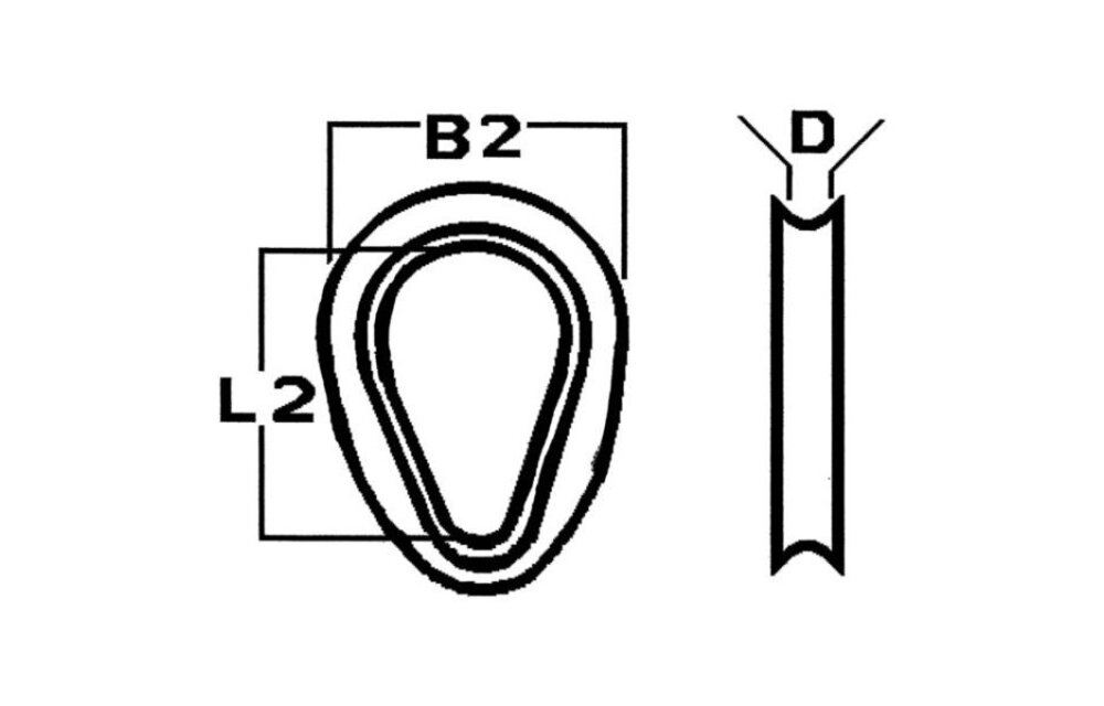 Rvs ei-kous RF 2180 3mm