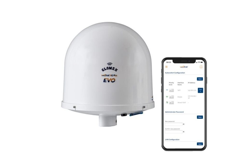 Glomex Webboat 4G plus evo antenne