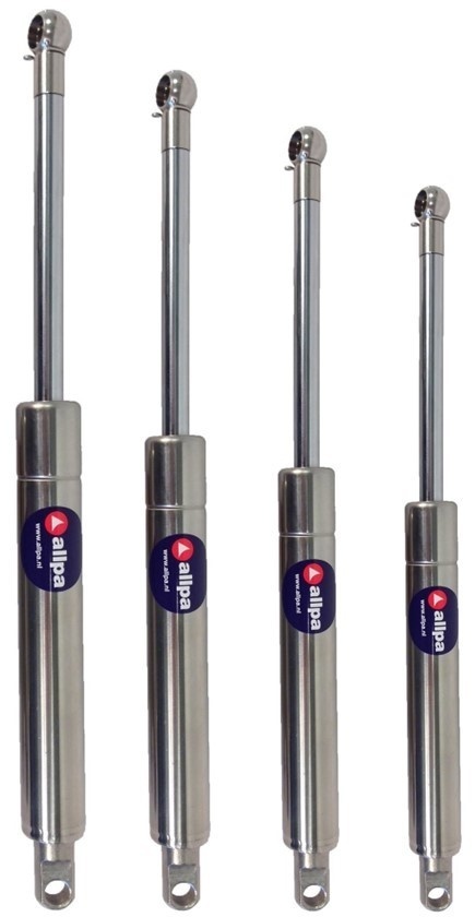 Gasveer telescopisch met balljoint