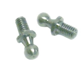 Nautalift, RVS 10mm kogelfittings met uitwendige draad (per paar)