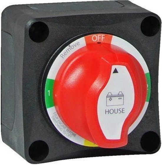 Mini accuschakelaar OFF-1-BOTH-2