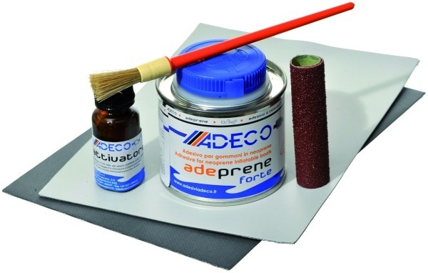 Yachticon Rubberboot reparatie kit professioneel Neoprene grijs