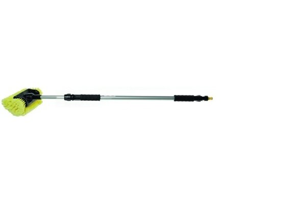 Yachticon Alu wasborstel met zijharen, uitschuifbaar 90 – 175 cm, met waterdoorlaat