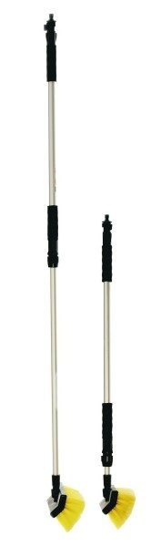 Yachticon Alu wasborstel de luxe, uitschuifbaar 90 – 175 cm, met waterdoorlaat