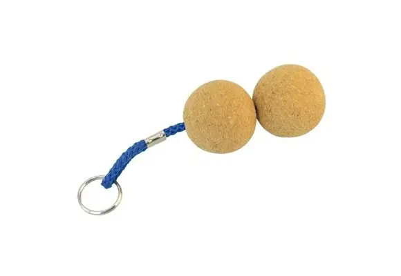Sleutelhanger drijvend kurk 50mm dubbel
