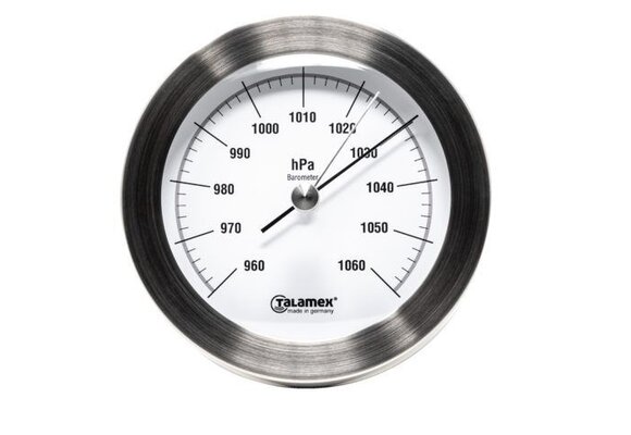 Talamex barometer Serie 100 RVS