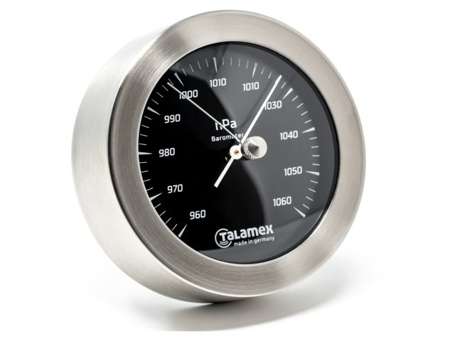 Talamex barometer Serie 100 RVS Blackline