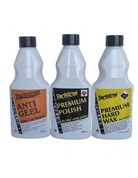 Yachticon Set met Anti gilb, Polish en Hard wax 500 ml