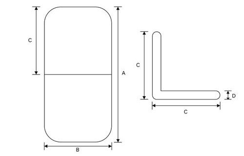 Hollex zit/ligstoel Lazy Star klapbaar lichtblauw/zwart