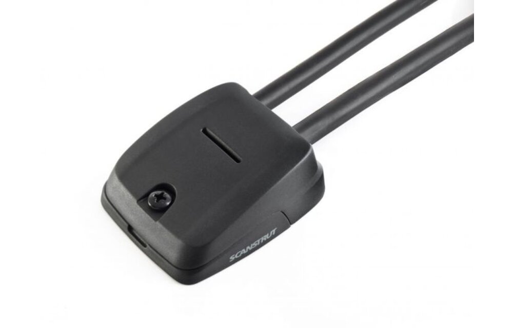 Scanstrut Dekdoorvoer horizontaal voor dubbele kabel zwart